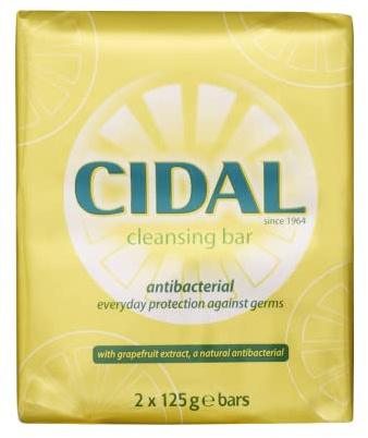 Cidal 250g Natural Antibacterial Soap - Pack of 2