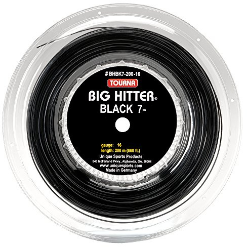 Tourna Big Hitter Black 7 Ultimate Spin Saite, Black7 Spule