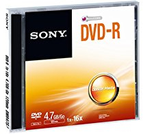 Sony DVD+r DPR47SJ Jewel CASE 16X DVD-Rohling