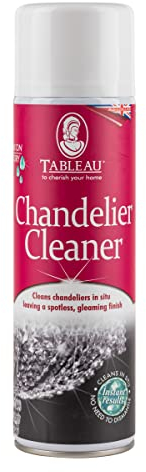 Tableau Chandelier Cleaner, Easy to Use Spray to Clean Traditional Chandeliers, Metal and Glass Light Fittings. 500ml