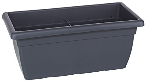Dehner Blumenkasten, ca. 100 x 45 x 40 cm, Kunststoff, anthrazit