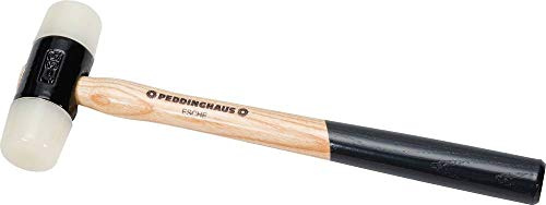 Peddinghaus 5037020035 Nylon Martillo con mango de fresno, tamaño 4, Diámetro 35 mm