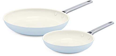 Greenpan CC000385-001 Padova Healthy, Ceramic, PFAS Free Nonstick, Hard Anodized Aluminum, Stainless Steel Handle, Light Blue
