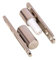 Gedotec Paumelles de rénovation en acier nickelé | 1 pce Charnière de porte avec technique de palier lisse sans entretien | Diamètre : 15 mm | Paumelles de porte Bâti de porte en bois