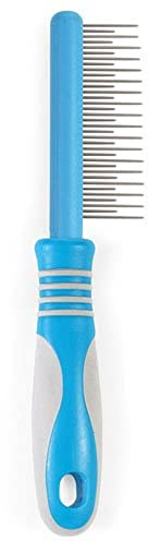 Ancol Ergo Moulting Dog Comb, BLUE AND GREY