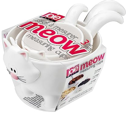 Joie Kitchen Gadgets Meow Messbecher, gemischt, schwarz und weiß