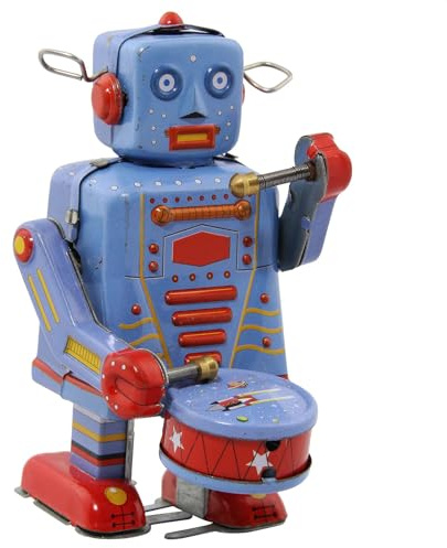 Freak Scene Robot - Tin Toy Robot - Robot with drum