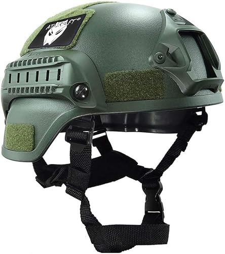atairsoft mich 2000 combate casco protector con carril lateral y montaje NVG verde para Airsoft táctico militar Paintball caza