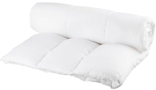 Lancashire Bedding 13.5 Tog Cotton Duvet - All Season Fluffy Comforter, Hollowfibre Filling, King Size 220x230cm, Machine Washable Duvet Insert