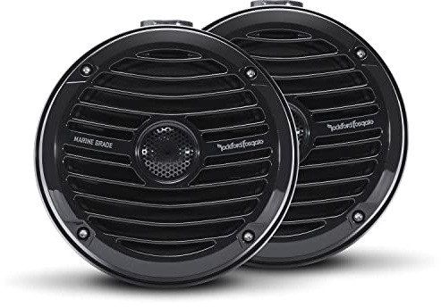 Rockford Fosgate RM1652W-MB Marine - Mini altoparlante a torre da 16,5 cm, colore: Nero (coppia)