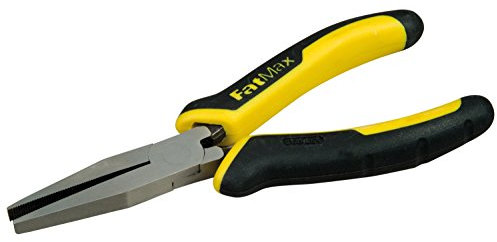 Stanley 0-84-495 6-inch FatMax 150mm Flat Nose Pliers,Black/Yellow