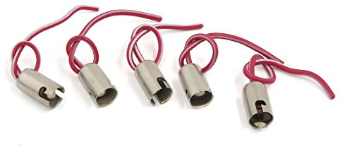 uxcell 5pcs BA9S LED Bulb Socket Extension Replacement Holder Wire Harness for Car