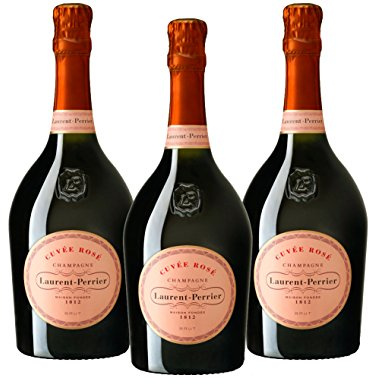 Laurent Perrier - 3 x 75cl Cuvee Rose Brut - Champagne 75cl x 3 12% ABV