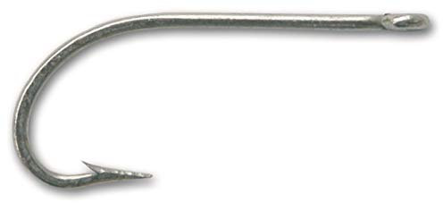 Mustad 3407 Classic O'Shaughnessy Geschmiedete Ringeyed Angelhaken (100er-Pack), Größe 4, Duratin (3407-DT-4-100)
