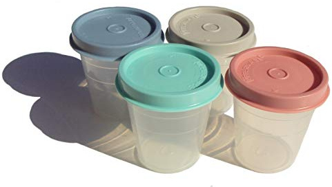 Vintage Tupperware Country Pastell Midgets Mini Dosen 4er Set