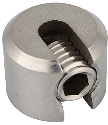 10 Stück Klemmstopper 1-teilig DS= 4 mm M8 - Edelstahl A4 (V4A) Seilklemme Seilstopper Klemme Drahtseilklemme I BOOTSTEILE BRAUER®