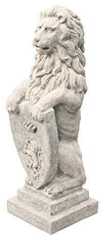 Design Toscano Beaumaris slott lejon skulptur