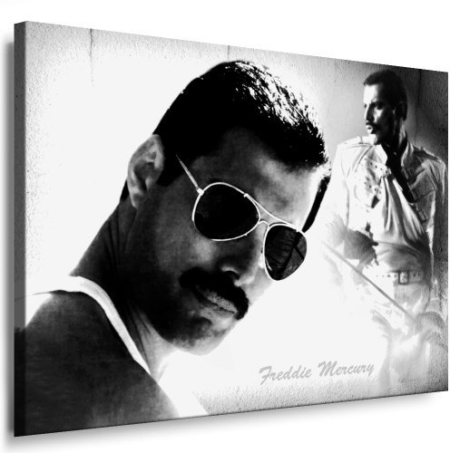 Boikal Bilder Kunstdrucke Leinwand Bild mit Keilrahmen Queen - Freddie Mercury 100x70 cm xxl.650