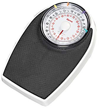 Girmi BP55 Bilancia Meccanica Pesapersone, 4 indicatori segnapeso, Pedana antiscivolo, Grande visore 17 cm