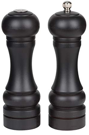 Trudeau Seville Ensemble moulin à poivre et salière en bois 15,2 cm
