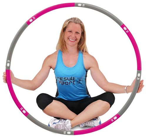 ResultSport Cerceau Fitness Hula Hoop en 100cm pour Pilate Sport Maison
