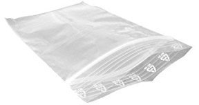 UNIVERS GRAPHIQUE - Lot de 50 Sachets 23 x 32 cm, Fermeture zip Transparent, Résistant, Compatible Alimentaire et Congélation, Recyclable (LDPE 04), Sacs Plastiques, Polyéthylène, Blanc, Jetable
