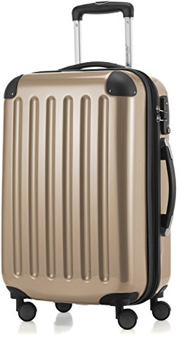Hauptstadtkoffer ALEX - Kabinväska 55x38x23 cm, 42 l, TSA-lås, expanderbar hårdskalstrolley av PC/ABS, 3,2 kg, 4 dubbelhjul, champagnefärgad