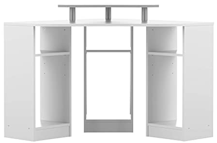 Symbiosis Corner, scrivania ad angolo bianca e bianca 94x94x83,4 cm