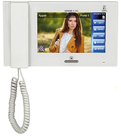Aiphone JP-4MED - Accessoire interphone - Accessoires interphones (Blanc, Aiphone, 340 mA, mur/bureau, LCD, 255,5 mm)
