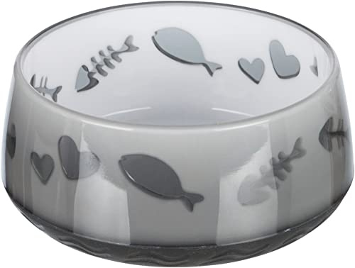 Trixie Gamelle pour chat en plastique LOVELY, 0,3 l, Coloris alearoire