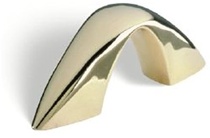 SIRO Möbelgriff Mülsen, Modern, Design, Kunststoff gold glänzend, 64 mm x 26 mm x 6 mm, LA 32 mm, M618-64VGG3