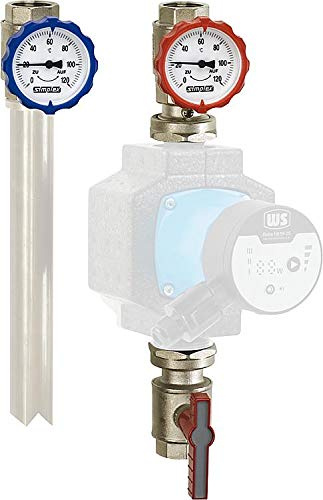 Simplex Heizkreis-Set M 1'' mit Überwurfmutter Pumpen- Armaturengruppe und Schwerkraftbremse 3tlg.