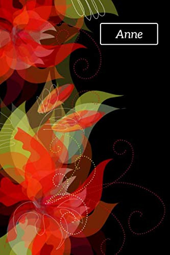 Anne: Tagebuch Notizbuch Journal 120 Seiten 6x9 Blanko Geschenk