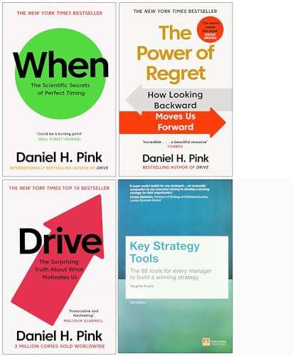 When The Scientific Secrets of Perfect Timing, The Power of Regret, Drive & Key Strategy Tools Collection 4 Books Set