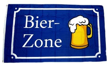 Fahne/Flagge Bier Zone 90 x 150 cm Fahnen Flaggen