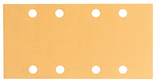 Bosch Accessories Disque Abrasif pour Ponceuses Vibrantes, 8 Trous, 320 Grain, 93mm x 186mm, Lot de 10