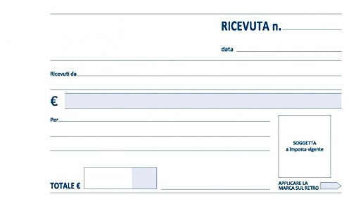 Ricevuta Generica 3 Copie 5 Pezzi Autoricalcante 100x170 Ricevute Generiche 33 Moduli