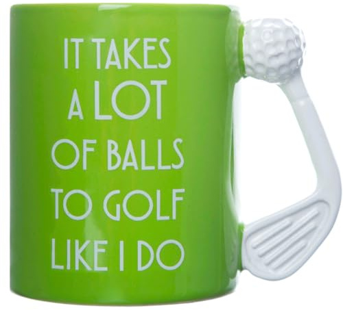 Boxerpresenter rolig golf-presentmugg – det tar många bollar – nyhet skämt golf-gåvor för män och kvinnor – rolig hemlig jultomtegåva för golfare på jul, fars dag och födelsedag