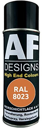 4 IN 1 Ral 8023 Marrón Anaranjado Dickschichtlack Laca Spray Lata de Aerosol
