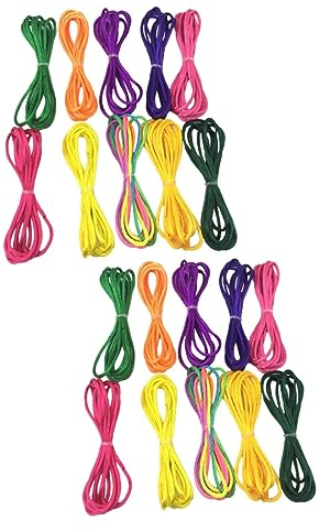 ibasenice 2packs Finger Turn over Strings Multi-use Diy String Rope Finger Braid Rope for Boys and Girls Educational Toys for Games and Sensory Fidget Activities