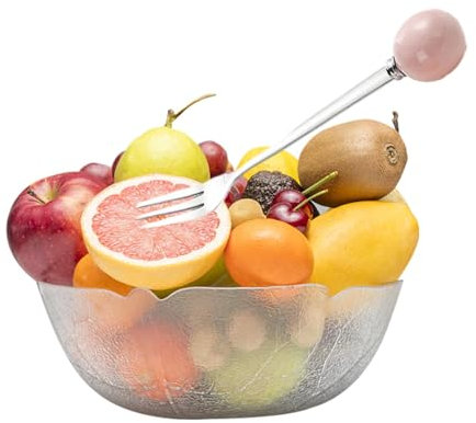 Forchette per posate, forchette da menù in acciaio inox, forchetta da dolci, in acciaio inox con manico in ceramica per frutta, formaggio, dolci, dolci,