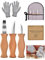 Linkgood Schnitzmesser Kinder Set ab 6 Jahre, Hochwertiges Schnitzset Kinder inkl. Schnittfeste Handschuhe, Kreatives Kinder Schnitzen Werkzeug Kinderschnitzmesser Schnitzwerkzeug - Outdoor Messer