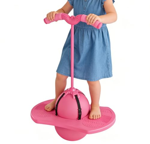 Pelota de salto de equilibrio – Asiento ergonómico para pelota de entrenamiento y gimnasia rítmica – Bola de salto elástica a alta – para adultos niñas en casa en el salón E