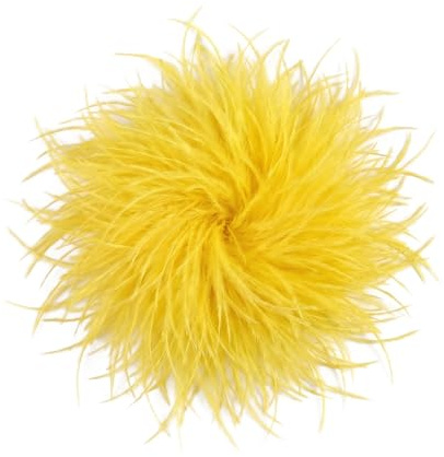 Baesics Fjäderbrosch för kvinnor – fjäder brosch med strutsfjäder fluffig | nålblomma pussla brosch att fästa | Vintage för bröllop brud karneval blazer klänning
