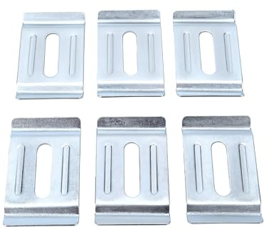 Marhynchus 30er-Pack Metall-Kabelrinnenklemmen, Verzinkte Drahtgeflechtklammern aus Karbonstahl für 4–6 Mm Kabelrinnen mit 1,2 Mm Dicke Zur Befestigung Am oder an der Halterung (30PCS)