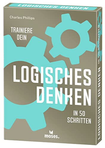 moses. Trainiere Dein logisches Denken in 50 Schritten, systematischer Denksport, für Jugendliche und Erwachsene, 50 Karten in Einer Schachtel