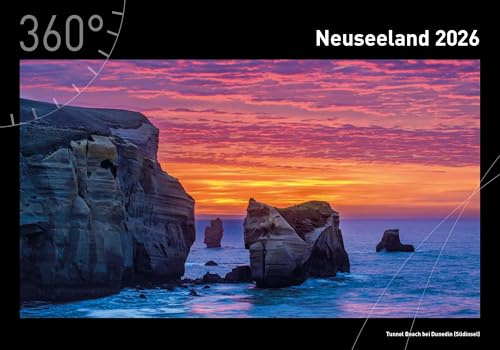 Neuseeland Premiumkalender 2026 (360° Premiumkalender 2026: Format 50 x 35 cm)