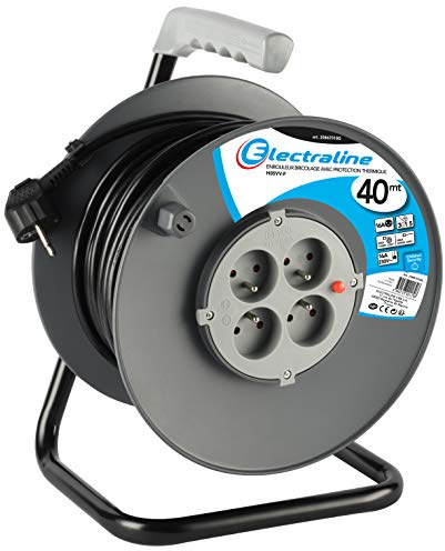 Electraline Kabeltrommel Basteln Schwarz, schwarz, 20867018G