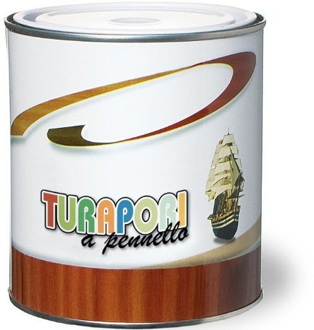italchimica Vernice Turapori Sintetica a Pennello per Legno Laiv colore Trasparente 0,750 ml