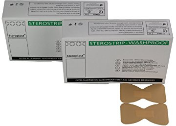 Sterostrip Hypo-allergenic Washproof Plasters, Fingertip, Pack of 50